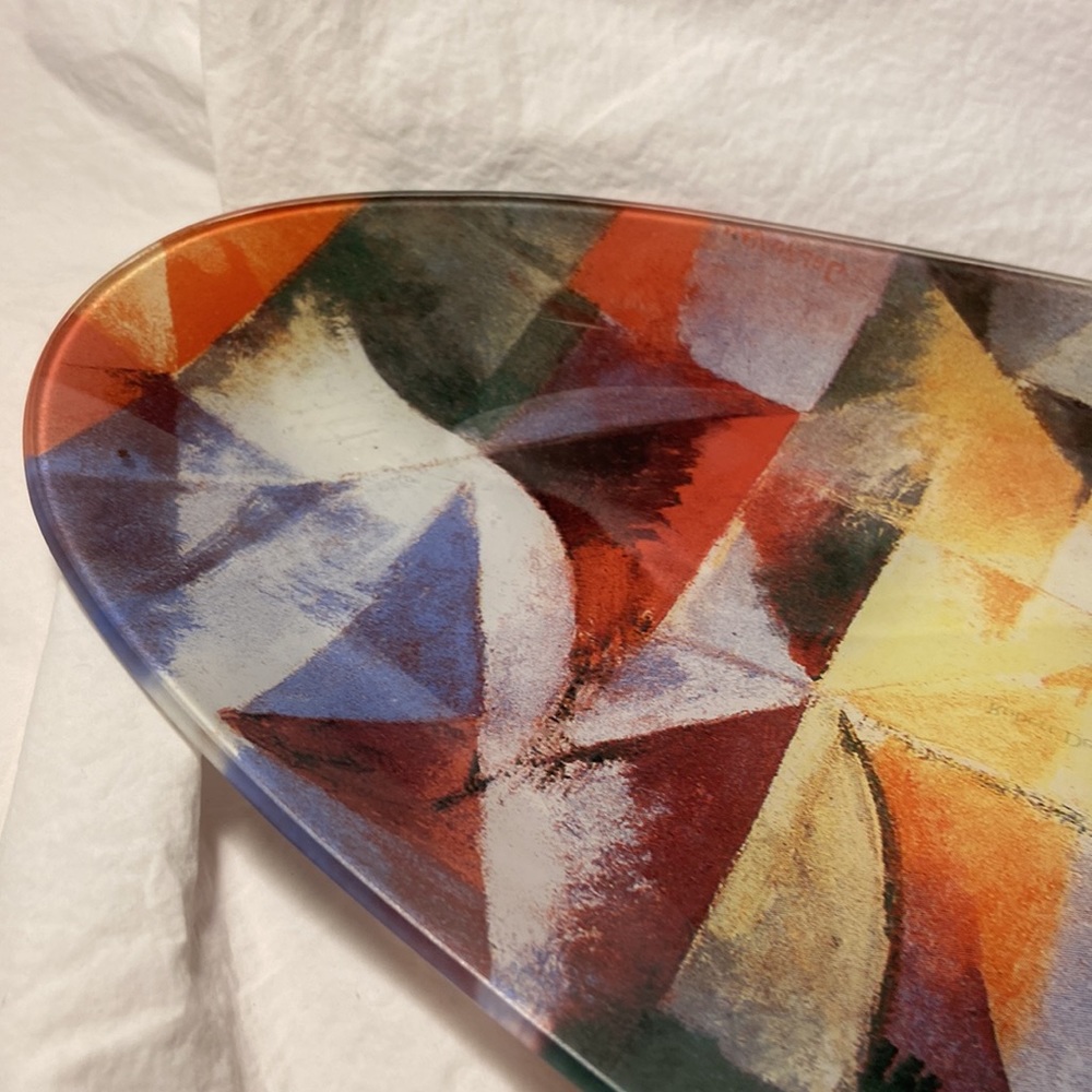 Robert Delaunay oval console bowl."Windows Open Simultaneously" - Picture 5 of 7